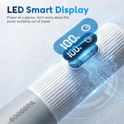 Mapambo Travel Vacuum Bags with -60000Pa LED Electric Pump, 15 Pack Vacuum Seal Bags for Clothing Travel in 3 Combo sizes, Space Saver Vacuum Storage Bags, Saving up to 80% of Space (15 Combo Size) - Image 2