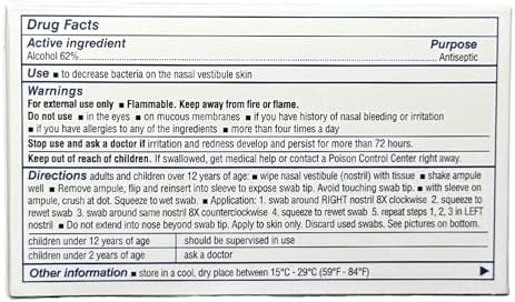 Nozin® Nasal Sanitizer® Antiseptic Popswab® Ampules 10ct Pack | Kills 99.99% of Germs | Alcohol Based 62% - Image 9