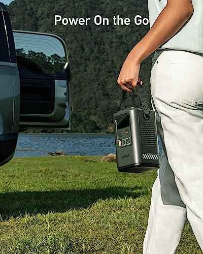 Anker Power Bank Power Station 60,000mAh,Portable Outdoor Generator 87W with Smart Digital Display, Retractable Auto Lighting and SOS Mode, Home Backup(PowerCore Reserve 192Wh) for Travel, Camping - Image 3