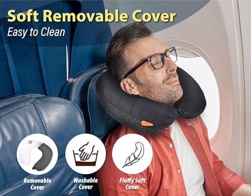 TREKOLOGY Inflatable Neck Pillow for Traveling - Inflatable Travel Pillow for Airplanes - Neck Air Pillow, Blow Up Travel Pillows for Neck Support - Image 2