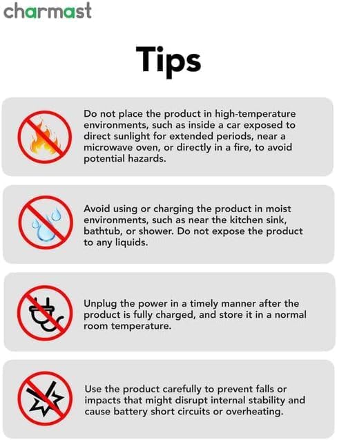 charmast Portable Charger with Built in Cables, Power Bank with Cords Wires, Slim 10000mAh Travel Battery Pack 6 Outputs 3 Inputs 3A Fast Charging for Samsung Google Pixel LG Moto iPhone iPad - Image 9