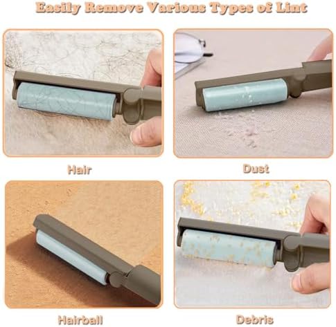 Mini Reusable Lint Roller for Travel, 6 Pack Washable Foldable Lint Remover with Sticky Gel, Portable, Compact and Easy to Clean for Clothes and Luggage Use - Image 4