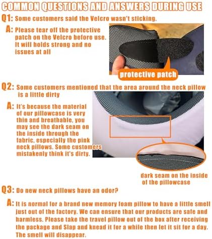 Travel Neck Pillows for Airplanes Or Trains, 360° Head Support Sleep for Long Flight, Skin-Friendly and Breathable, Kit with 3D Contoured Eye Mask, Earplugs and Storage Bag Gifts for Family - Image 7