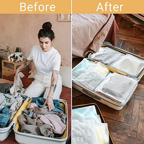 Clothes Packaging Bags for Shipping, 100 Count 10x13 inch Frosted Zipper Plastic Bags for Clothing, Clear Apparel Bag for T-Shirt, Shirt, Document, 3 Mil, with Vent Holes - Image 2