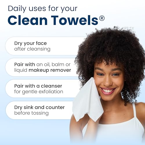 Clean Skin Club Clean Towels XL®, Travel Pack 100% USDA Biobased Disposable Face Towel, Eczema Association Accepted,Dry Wipes, TSA-Approved Travel Essential, 3 Packs, 30 ct Total - Image 9