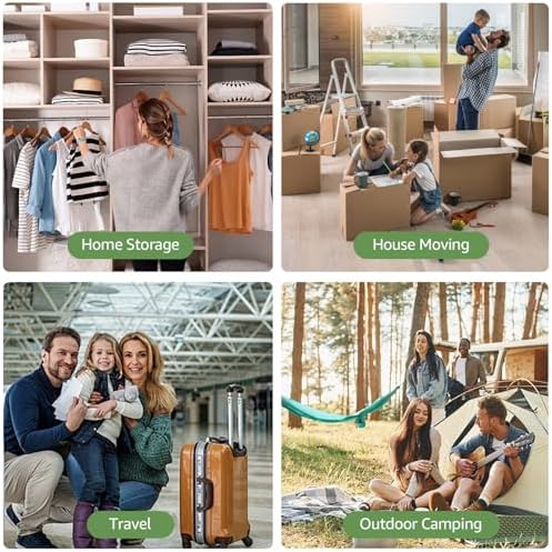 Vacuum Bags for Travel with Rechargeable air Pump, 3 Sizes Vacuum Seal Bags for Clothing, Space-Saving Compression Storage Bags for Travel & Closet Organization (9) - Image 7