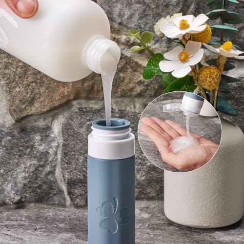 INSFIT 23 Pack Travel Bottles for Toiletries, TSA Approved Silicone Travel Size Toiletries with Toiletry Bag, BPA Free Leak Proof Refillable Travel Essentials for Liquids Shampoo Conditioner Lotion - Image 4