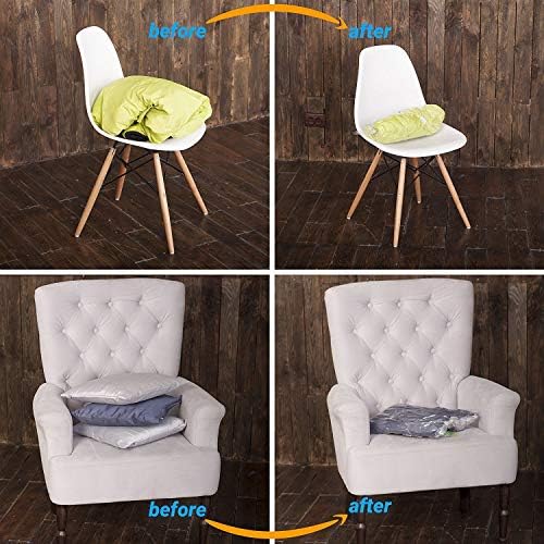 12 Space Saver Storage Bags for Clothes for Travel - Compression, no Vacuum Sacks - Luggage Accessories - Image 6