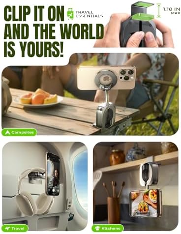 LISEN Airplane Travel Essentials for Women Men Phone Holder for Desk MagSafe Phone Travel Size Accessories Airplane Gadgets Men Long Flight Cruise Must Haves Spring Break Essentials Easter Gifts - Image 6