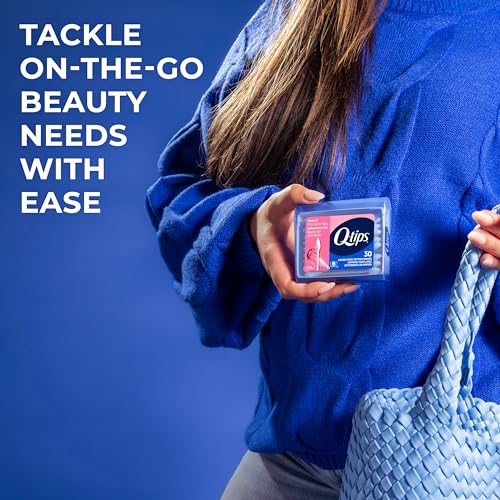 Q-Tips Cotton Swabs, Precision Tips, Travel Size Toiletries for Beauty and Home, 100% Cotton, 30 Count​ ​ - Image 4