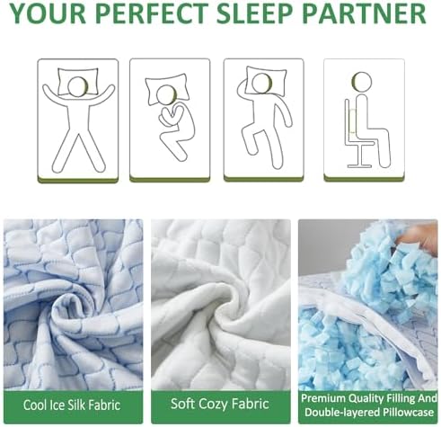 Gehannah Travel Pillow - Large 1 Pack Compressible Camping Pillow for Sleeping - Shredded Memory Foam with 1 Storage Bags - Supportive for Adults, Kids, Outdoor, Backpacking, Hiking Gear - Image 4