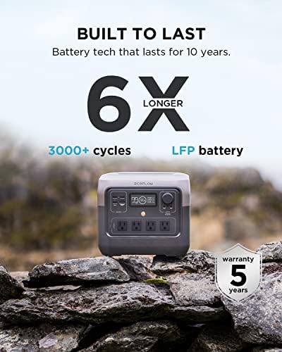 EF ECOFLOW Portable Power Station RIVER 2 Pro, 768Wh LiFePO4 Battery, 70 Min Fast Charging, 4X800W (X-Boost 1600W) AC Outlets, Solar Generator for Outdoor Camping/RVs/Home Use Black - Image 5