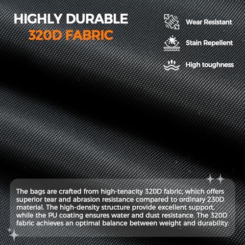 BAGAIL 4 Set/6 Set/8 Set Compression Packing Cubes Travel Accessories Expandable Packing Organizers (Half Mesh, 6-Black) - Image 6