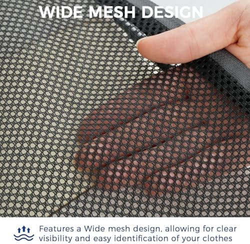 BAGAIL 4 Set/6 Set/8 Set Compression Packing Cubes Travel Accessories Expandable Packing Organizers (Half Mesh, 6-Black) - Image 5