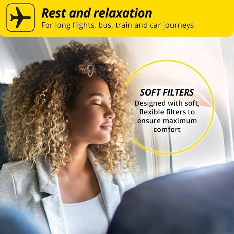 Alpine FlyFit - Earplugs for Pressure Relief & Preventing Ear Pain While Flying - Airplane Travel Essentials - Comfortable Reusable Hypoallergenic Earplugs with Ultra Soft Filter - Image 8
